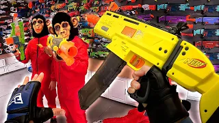 NERF WAR | ANIMAL BOSS BATTLE (First Person Shooter - Monkey Mayhem!)
