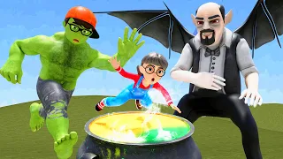 NickHulk vs Zombie vs Vampire Rescue Tani - Scary Teacher 3D Nick Love Tani Animation