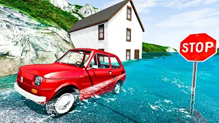 ❄️ SUPERAUTA UCIEKAJĄ OD POWODZI!? | BeamNG Drive |