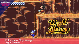 World of Illusion | Full Game Playthrough | 2 Player Co-op | Sega Genesis