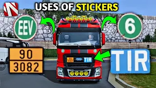 🚚Uses Of All Stickers & Signs In Truckers Of Europe 3 New Update 0.32.2 by Wanda🏕 | Truck Gameplay