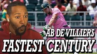 AB DE VILLIERS FASTEST CENTURY (100) OF ALL TIME | REACTION!!!