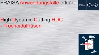FRAISA Anwendungsfälle erklärt – High Dynamic Cutting HDC - Trochoidalfräsen