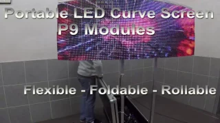 make your own #LEDSign Curve Screen #Djbooth Portable LED Soft Screen