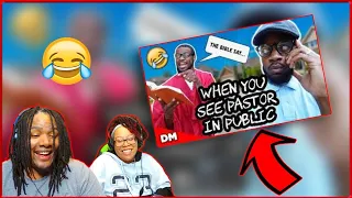 WHEN YOU SEE PASTOR IN PUBLIC | FUNNY! by Darryl Mayes| Reaction!!!!
