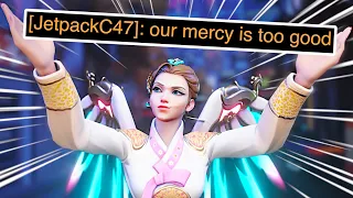 "Our Mercy Is Too Good!" 💙 Surviving As Mercy! - Overwatch 2