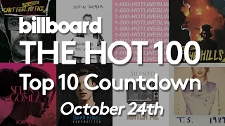Official Billboard Hot 100 Top 10 October 24 2015 Countdown