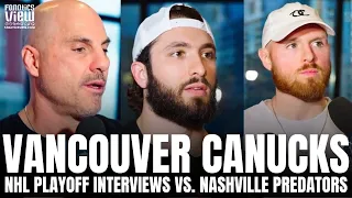 Rick Tocchet, Phillip Di Giuseppe & Sam Lafferty Discuss Vancouver Canucks vs. Nashville Game 6