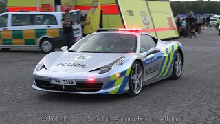 Czech Police FERRARI 458 with red & blue lights (Yes, this is an actual police car) [CZ | 10.6.2023]