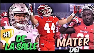 🔥🔥 #1 Mater Dei VS Undefeated De La Salle | The Battle For #1 | California State Championship Game