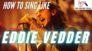 How To Sing Like Eddie Vedder - Pearl Jam (Isolated Vocals) Black, Evenflow