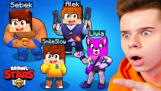 SMILESLOW, SEBEK, ALEK i LIWIA GRAJĄ w BRAWL STARS!