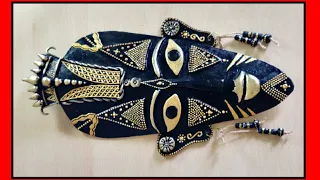 DIY Tribal Mask | How to Make Tribal Face Mask | Tribal Mask from Cardboard | African Tribal Mask