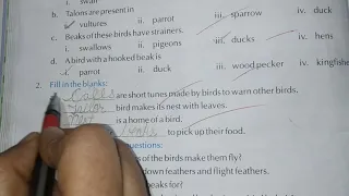 Class-3, Subject-Science, Video-22, Chapter-3( Birds-all exercises), Part-1  by Mrs Varsha
