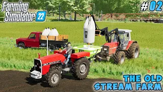 Spreading lime, spraying herbicide, making hay | The Old Stream Farm | Farming simulator 22 | ep #02