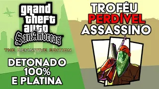 GTA San Andreas Definitive Edition - Detonado 100% e Platina - Troféu PERDÍVEL Assassino