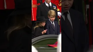 George and Charlotte say goodbye to the Queen