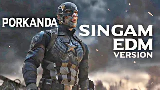 Porkanda singam || EDM Version || song Ft . Captain America