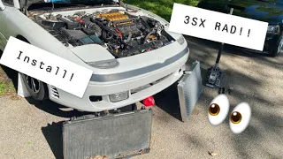 3SX Aluminum Radiator Install!! (1993 3000GT SL)