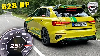 528HP AUDI S3 8Y MTM | 0-250 ACCELERATION & SOUND