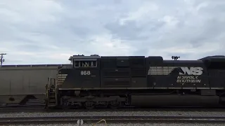 Creepy Conductor! NS SD70ACe 1168 Slowly Leads Manifest 168 on 5/16/21