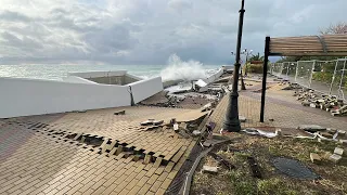 АДЛЕР ШТОРМ⛈️ЛОМАЕТ НАБЕРЕЖНУЮ / ИМЕРЕТИНКА ПОД УГРОЗОЙ / СИРИУС / ШОК