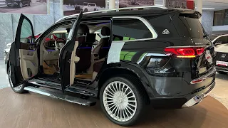 2023 Black MAYBACH GLS 600 Luxury SUV in-depth walkaround Exterior & interior