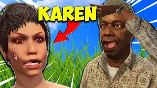 SALTY KAREN RAGES AT SIMP on GTA 5 RP