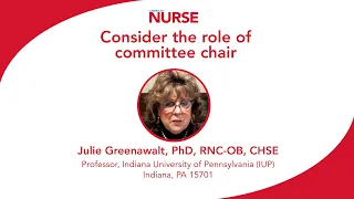 Author Spotlight: Consider the role of committee chair - Julie Greenawalt