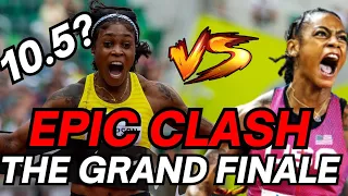 SHA’CARRI RICHARDSON TAKES ON ELAINE THOMPSON HERAH & SHERICKAJACKSON | PREFONTAINE CLASSIC 2023