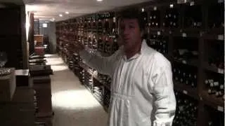 Loubet presents his wine cellar