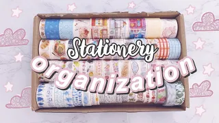 Stationery organization | How I organize my stickers and washi tapes  ✨