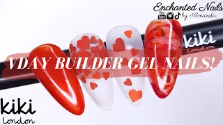 VALENTINE BUILDER GEL NAIL TUTORIAL | Kiki London Easy Build Up Gel - Crystal Clear Encapsulation ♥️