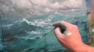 Seascape oil painting. Ocean. Part 2.