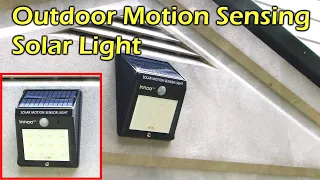 Solar Powered Outdoor Motion Sensing LED Light - Waterproof