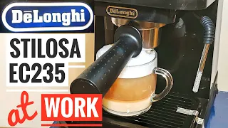 DeLonghi Stilosa EC 235 BK @ work [How to Cappuccino make]