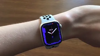 Распаковка Apple Watch series 7 Nike сияющая звезда/новые фишки