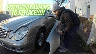Mercedes W211 How to Remove and Replace wing and taillight in 15minutes!!!