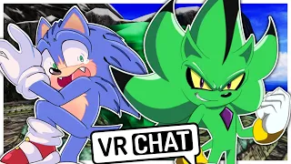 Movie Sonic Encounters Nazo The Hedgehog In VRCHAT!!