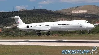 Aviatrans K - McDonnell Douglas MD-83 UR-CHL - Close View Landing at Split airport SPU/LDSP