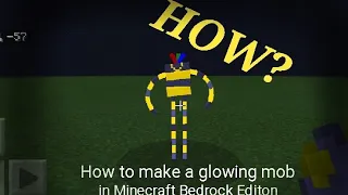 How to make a glowing mob in Minecraft