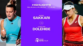 Maria Sakkari vs. Caroline Dolehide | 2023 Guadalajara Final | WTA Match Highlights