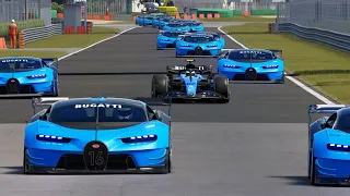 F1 Bugatti EB22 Concept vs Bugatti Vision GT Sports at Monza GP #2