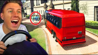 GTA 5 Bus Simulator MOD mit LENKRAD spielen! 😂