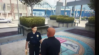 Gta 5 Jernigan punching cops in the face lol