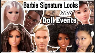 DOLL EVENTS: Barbie Signature Looks 2021 Collection Wave 1- New Made to Move Dolls Summer Release
