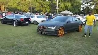 Matte Black Audi A7 on Gold Brushed Forgiato's #Wh