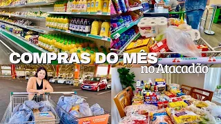 COMPRAS DO MÊS DE MAIO 🛒| compras no Atacadão, compramos muito, detalhes, valor total 💰| Laís Duo✨