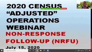 Webinar: Preparing For the Census to Go Door-to-Door – Nonresponse Follow-Up