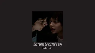 ( slowed down ) first time he kissed a boy